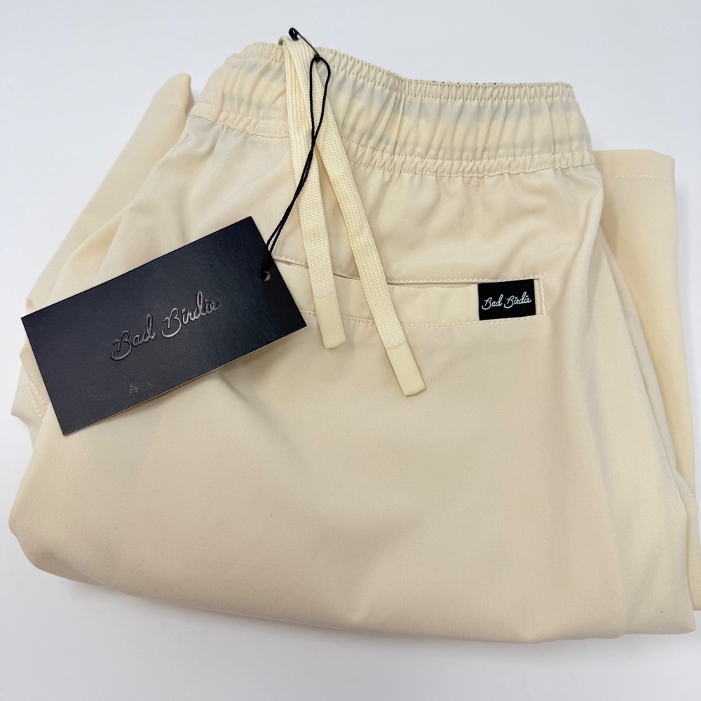Bad Birdie Men's Athletic Shorts in Cream